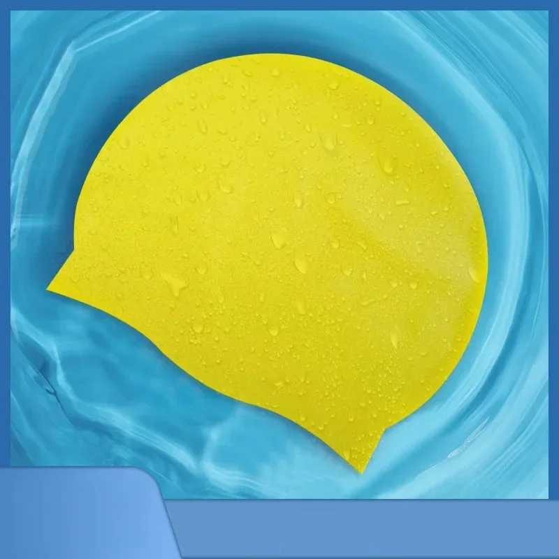 Customized swimming cap durable waterproof high-quality elastic silicone swimming pool cap CL241009