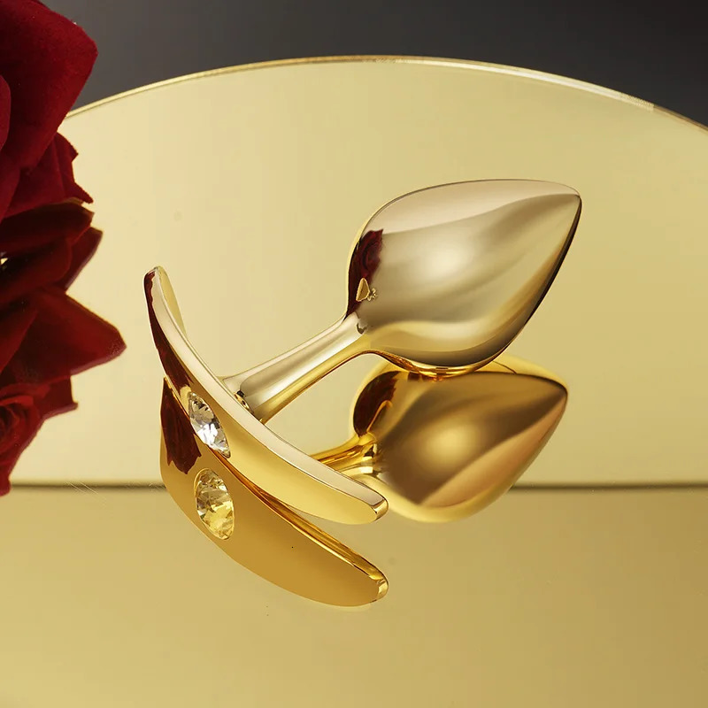 3size anal bead crystal jewelry love butt plug stimulating toy penis stainless steel 241009