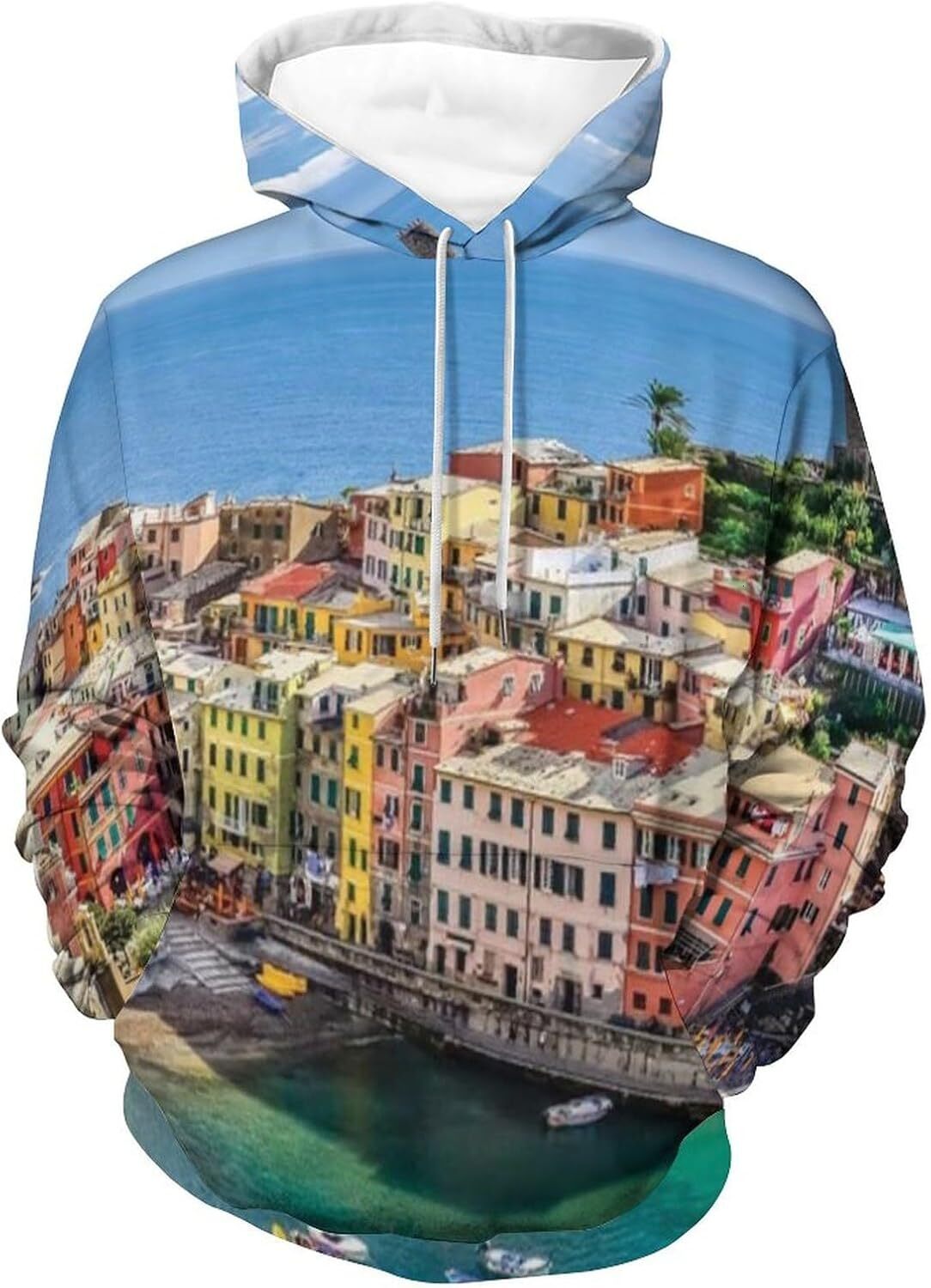 Hoodie for Mens Womens Mens Unisex Novelty Hoodies Vista of Tower Bridge at Dramatic Sunset Thames River with Clouds Hooded Sweatshirt Graphic Hoodies