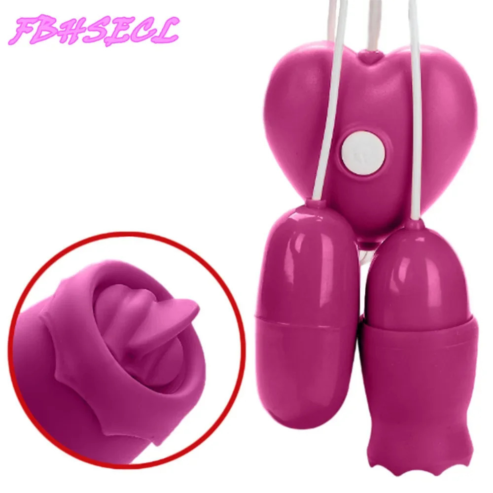USB vibrating egg tongue licking vibrator Nipple Clitoris stimulator Gspot massager female vaginal ball sex toy 241009