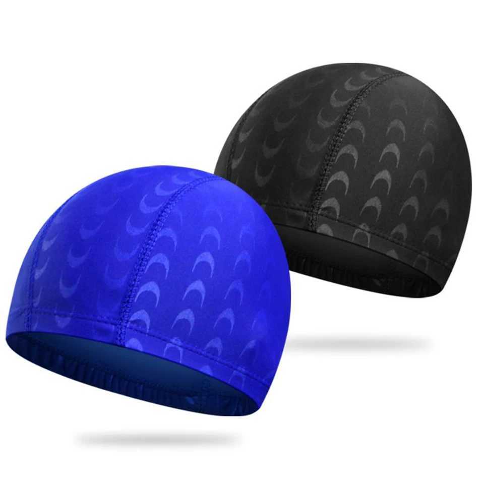 Elastic swimming cap swimming pool protection hair care ear cap womens swimming cap CL241009