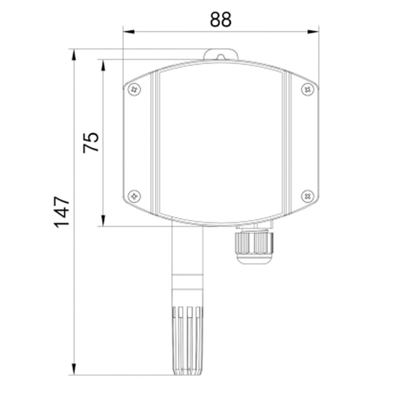 Industrial wall-mounted carbon dioxide transmitter all environmental factors detection and monitoring of integrated environmental intelligence monitor