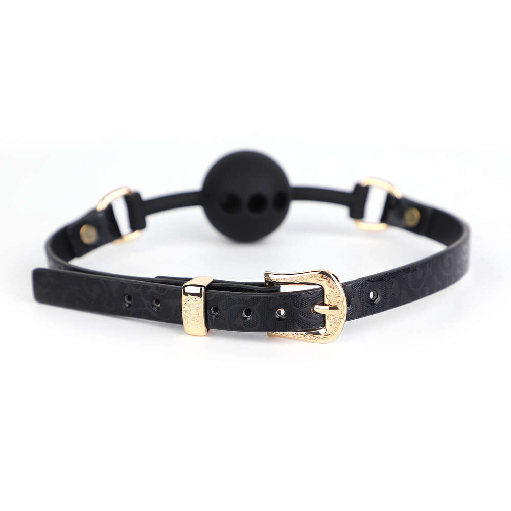 SM Fun Prop Cloud Pattern Printed Fun Mouth Plug Forced Opening Three hole Silicone Mouth Ball Alternative Adult Products