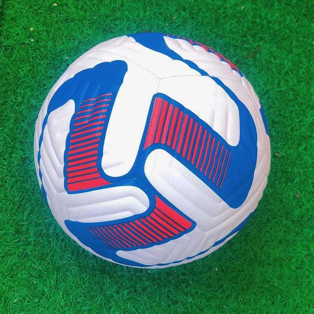 2023 New Blue Football Outdoor Game Training Official Size 5 PU ATHER Team Match Football Bola de FutebolW241008