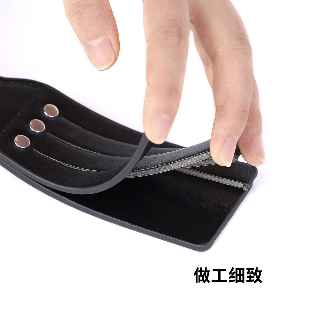 Cross border exclusive SM sex props SP sex racket black double-layer sound racket SM tuning leather sex hand racket