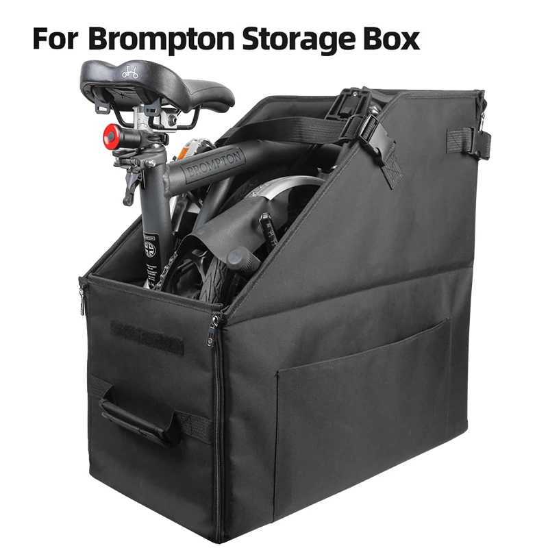 Portable folding bicycle storage box for Brompton dustproof and waterproof car trunk transport storage box
