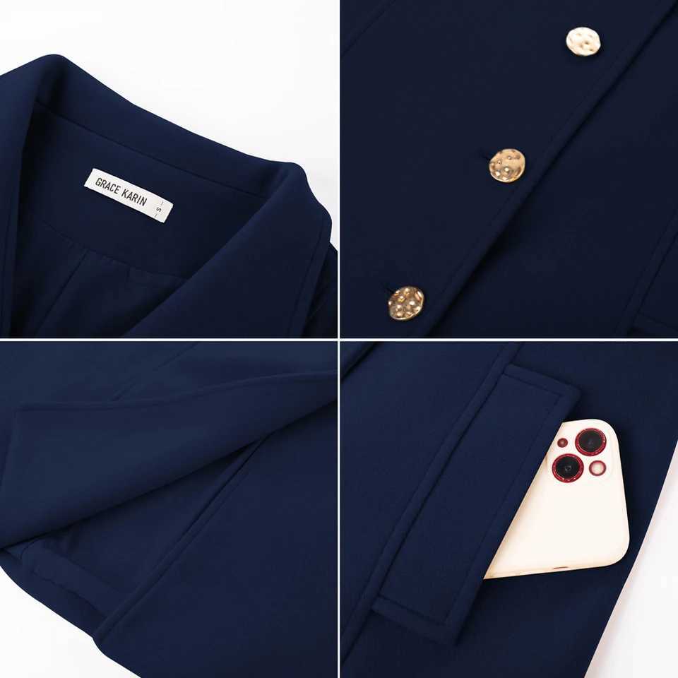 GK Women Coat Button Winter Woolen Fabric Overcoat Stand Collar Single Breasted Below Knee Coat Streetwear Woman OuterwearX241009