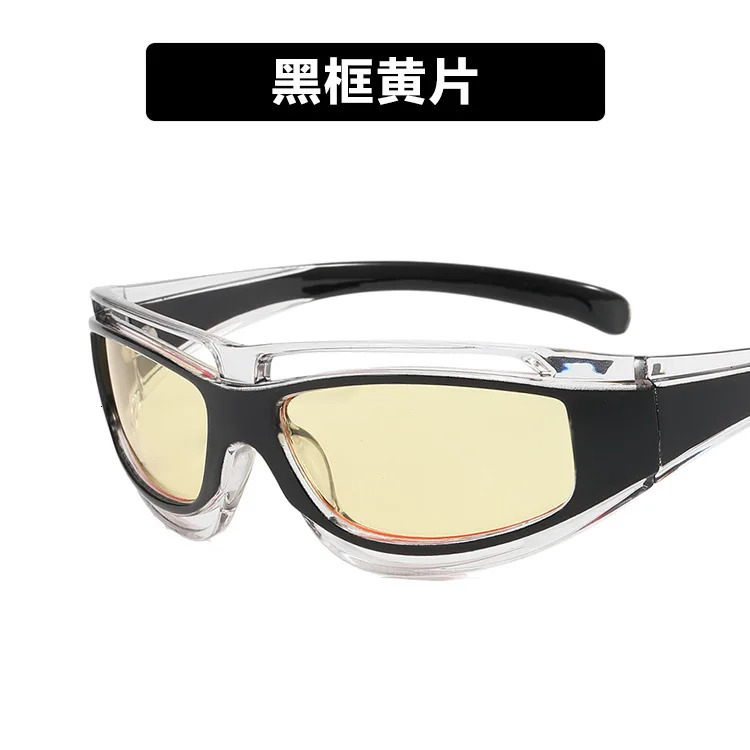 Y2K future sci-fi sunglasses for men and women vintage style 241007