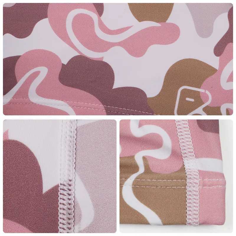 Adult printed fabric swimming cap womens waterproof earmuffs long hair swimming cap swimming pool accessories CL241009