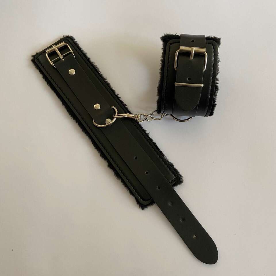 SM adult sex toys SM plush handcuffs spot wholesale leather handcuffs alternative adult toys plush ankle cuffs