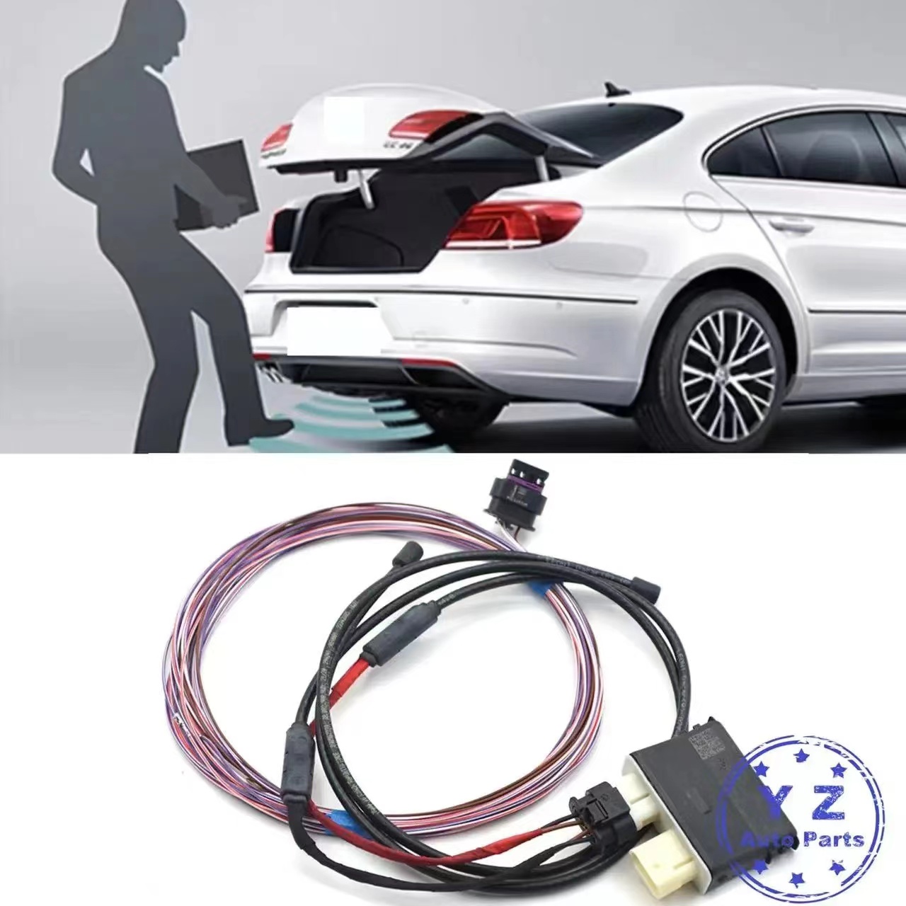 Trunk Auto Easy Open System Foot Sensor & Wire For VW Passat B8 Arteon Skoda Kodiaq 3G0 962 283 3GD962243C 3GD 962 243 A B C