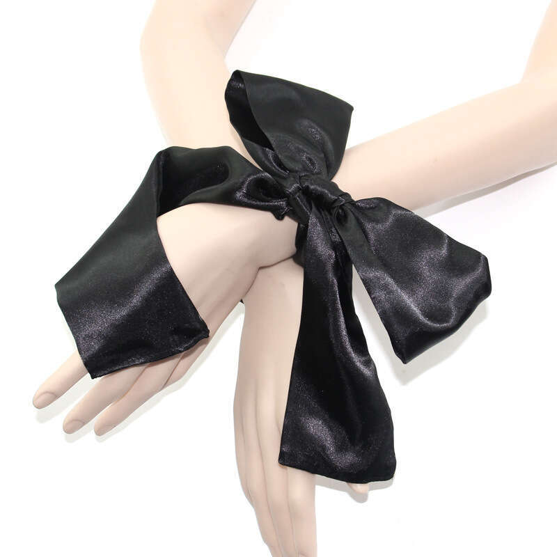 SM prop simulation silk satin erotic eye mask couple flirting binding bondage handcuffs adult products