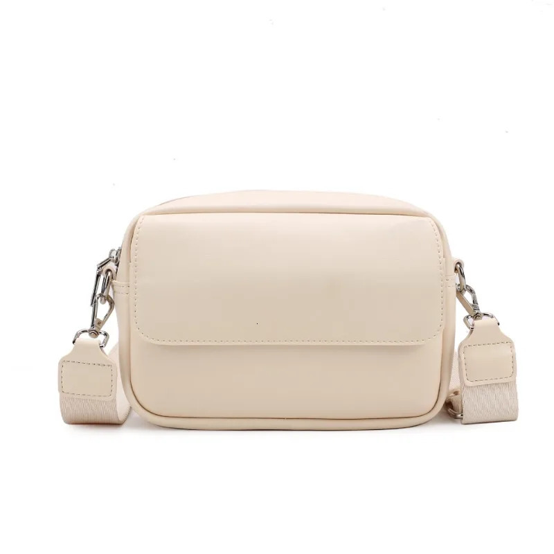 Fashion solid color shoulder bag womens cross body PU leather wallet ner handbag 241008