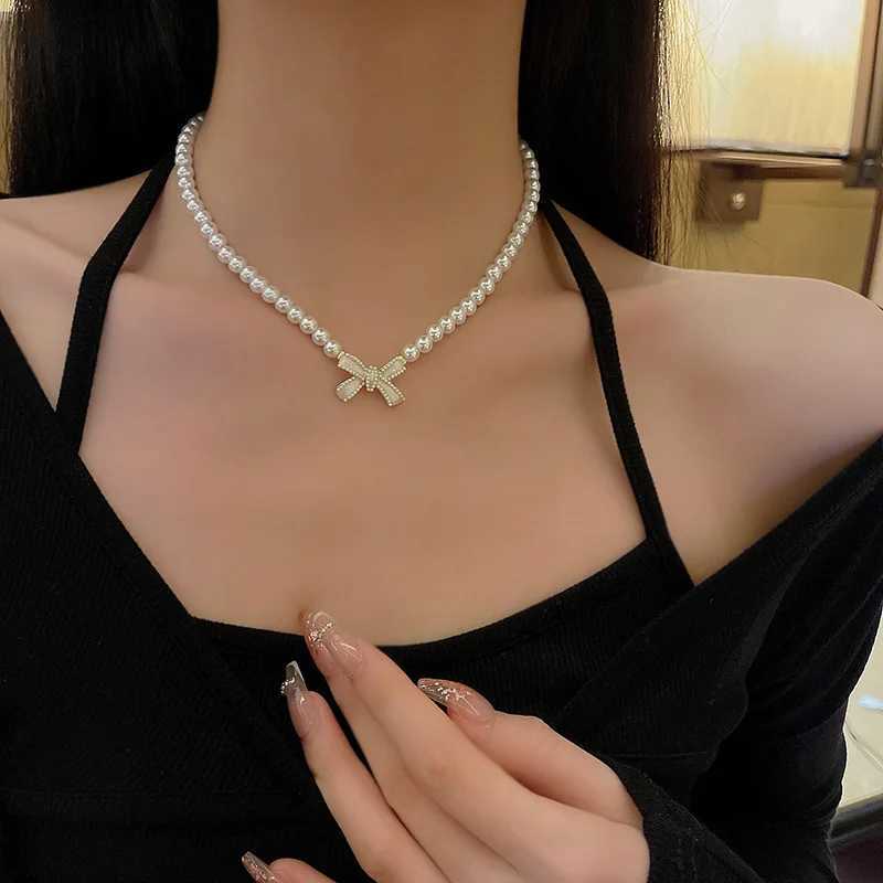 Coquette Aesthetic Pearl Necklace Korean Fashion Necklace Planet Necklace Heart Pendant Y2k Accessories Cool Girl Hip Hop Jewelry W250318