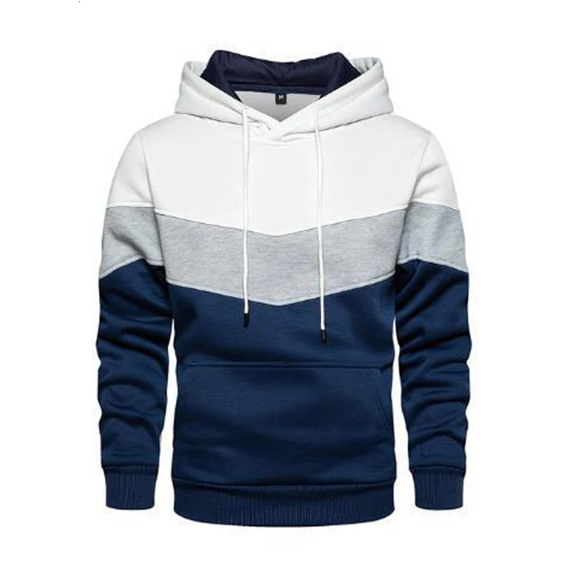 Spring Autumn Mens Hoodies Color Striped Slim Hooded Sweatshirts Coats Male Casual Sportswear Streetwear Drop 240930