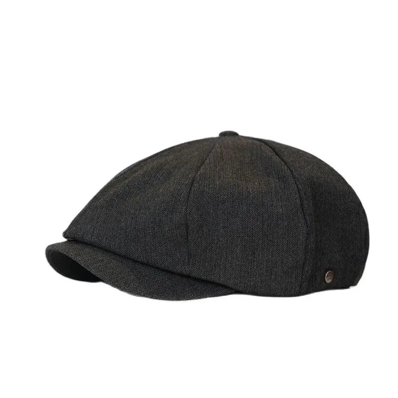 Autumn/Winter Mens Octagonal Hat Womens Felt Beret Mens Casual Ivy Hat Dad Large Size s Hat 56cm 58cm 60cm 62cm 241007