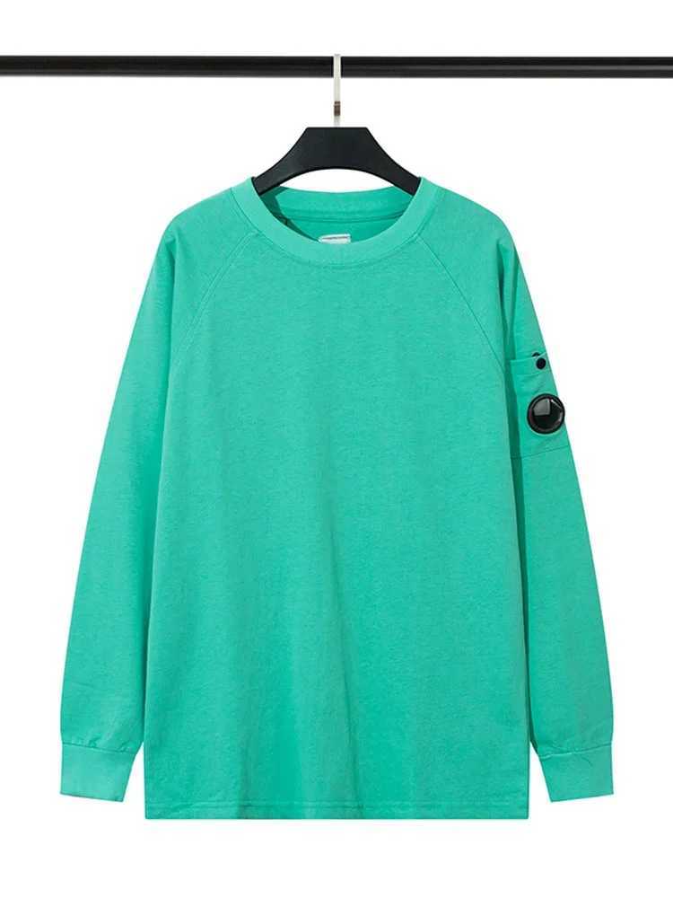 Men's Hoodies Sweatshirts Womens Trend Brand Lens Design hoodless Sweatshirt Mens Casual Round Neck with Pocket Autumn New Fashion Solid Q241009