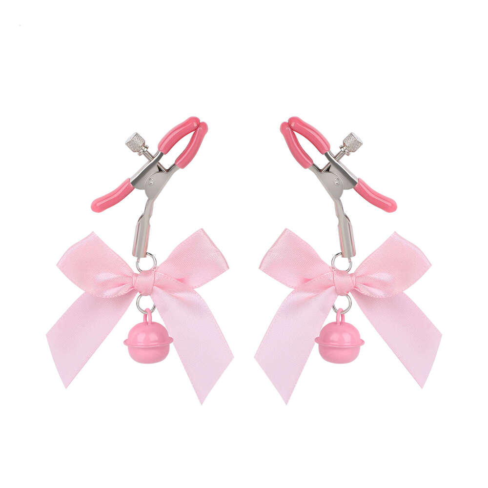 SM Props Sex Milk Clip Bow Bell Milk Clip Nipple Training Masturbation Toys Alternative Adult Products