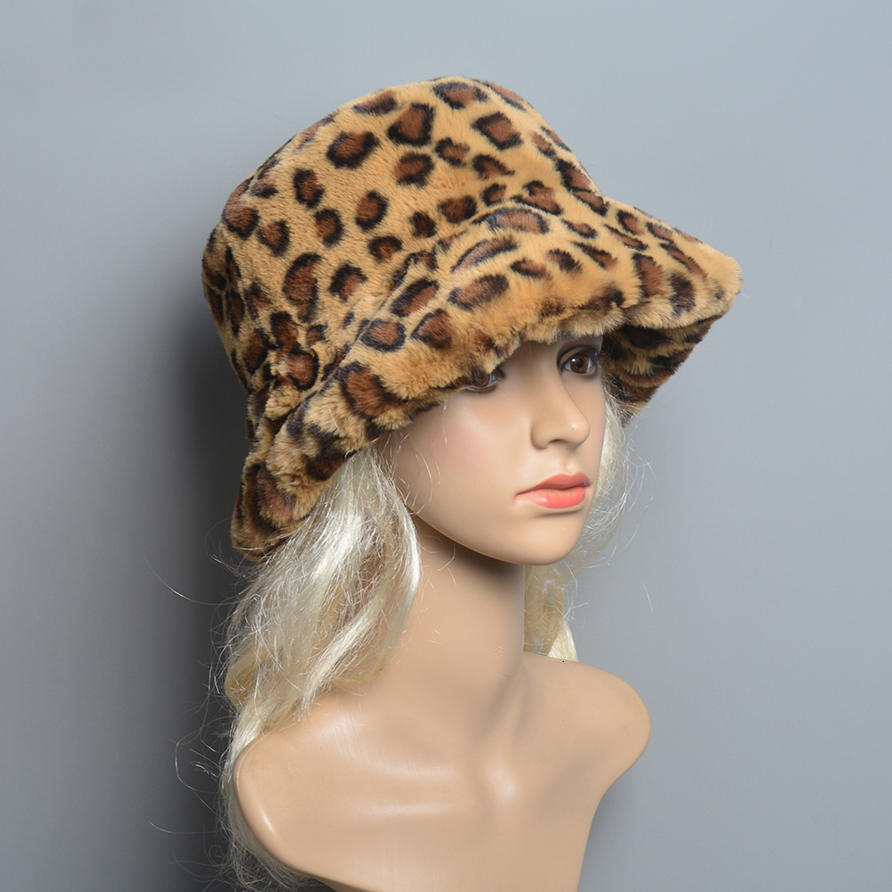2024 New Style Fake Rabbit Fur Hats Super Soft Women Winter Hat Cotton Ing Warm Russian Fashion Ski Beanies Plush Solid Color