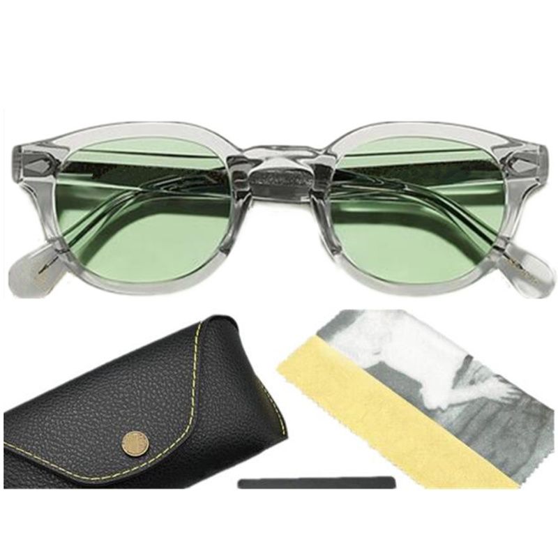 Retro-Vintage Johnny Depp Crystal-Gray Plank Sunglasses UV400 Goggles Polarized Gradient Comfortable-Safety Driving Occhiali da solfishing glasses des