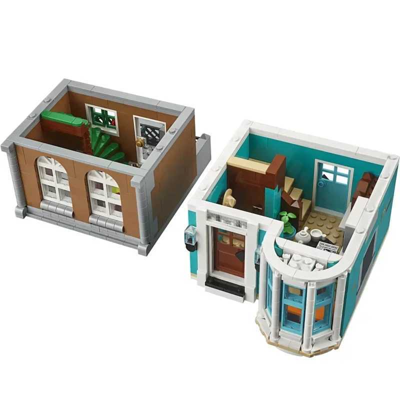 Blocks MINI Figures Bookshop Toy Bookstore Architecture City StreetView Building Blocks Bricks Christmas Gift Compatible 10270 z241009