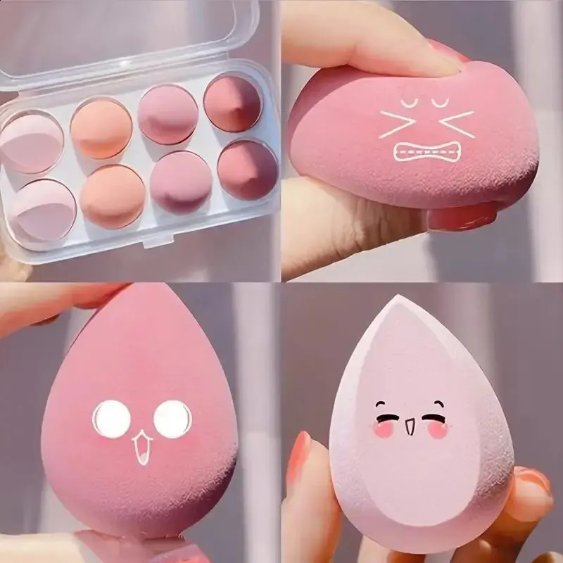4-piece/set color mixed beauty egg beauty sponge makeup sponge makeup tool basic makeup tool makeup tool 241008