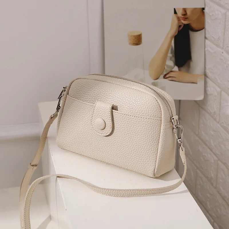 Cross shaped bag womens PU leather small square casual version beautiful and fashionable shoulder large capacity mobile phone 241008