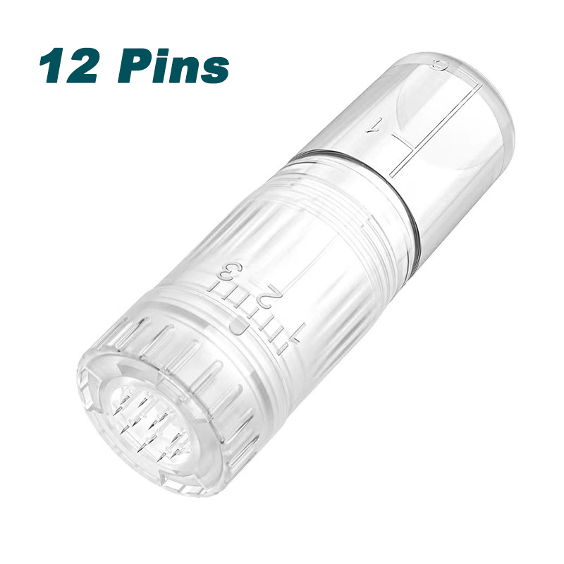 50Pcs Hydra Pen H5 H3 Needle Cartridge 3 Level Adjustable Liquid Out Put 12pin 24pin 36pin Round Nano HR Silicone HS 3ml Container Hydra.Pen H3/H5 Rep