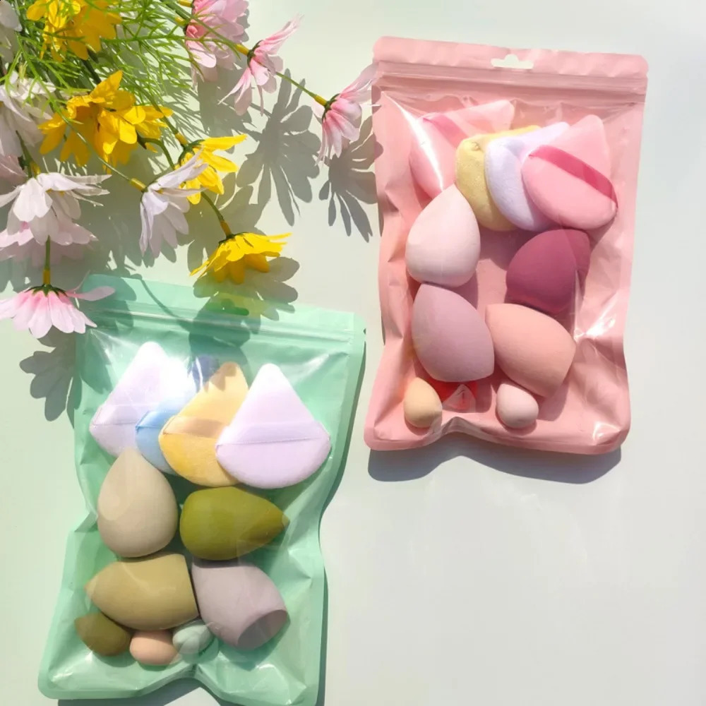 11/12 pieces of cosmetics - Puff Makeup Sponge Blender Beauty Egg Base Sponge Powder Puff Womens Makeup Accessories Beauty Tools 241008