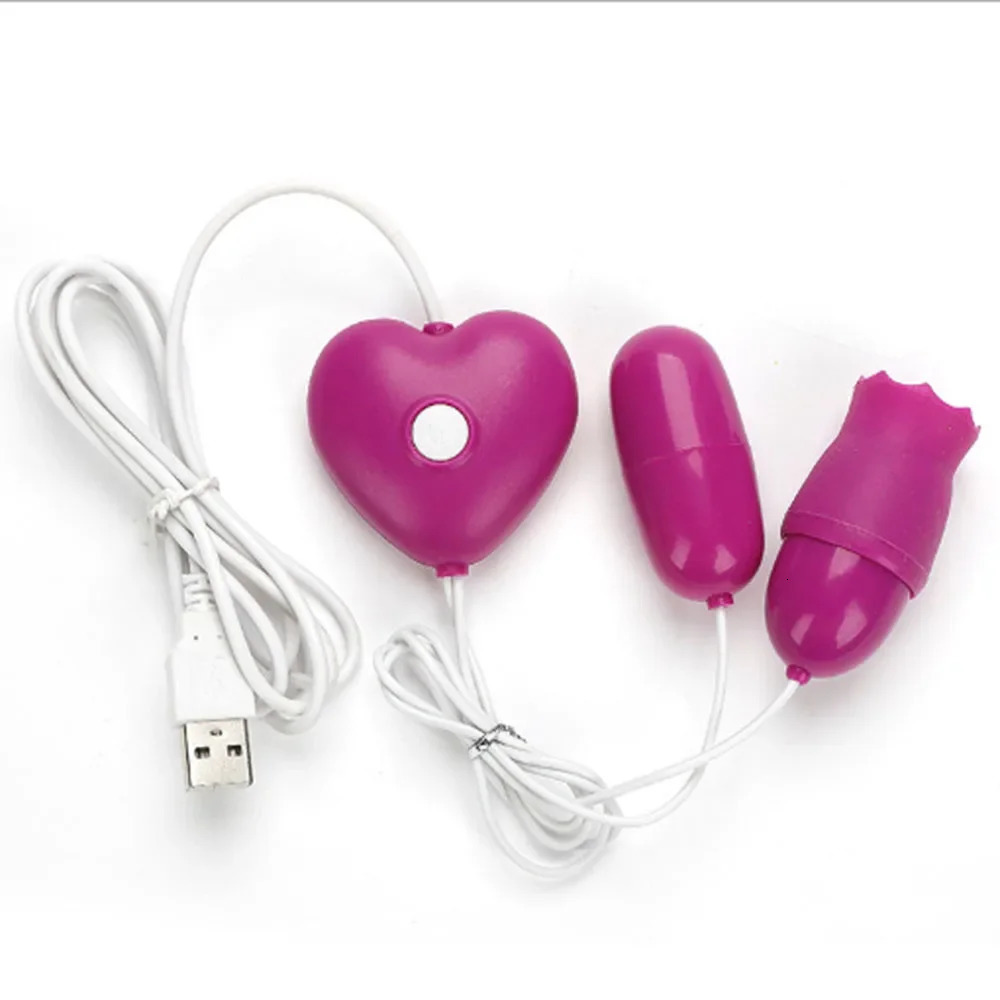 USB vibrating egg tongue licking vibrator Nipple Clitoris stimulator Gspot massager female vaginal ball sex toy 241009