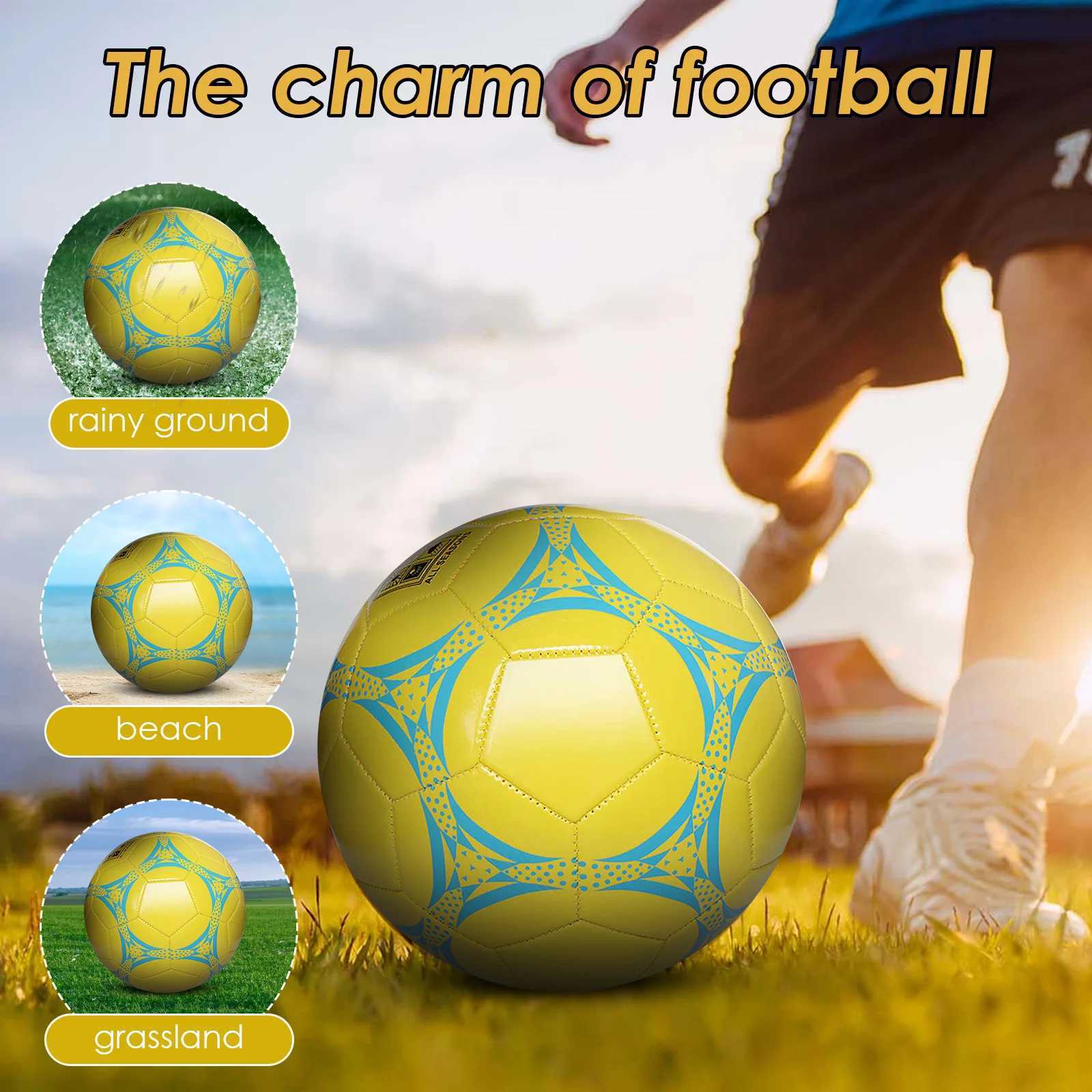 High quality latest football official size 5 PVC material outdoor competition ague football training bola de futW241008