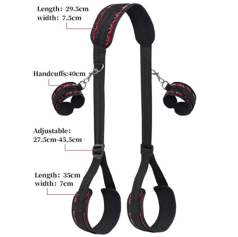 BDSM Upgraded Diamond Pattern Leg Strip Adult Sex Toys Diamond Pattern Handcuffs Cross border Manufacturer Wholesale