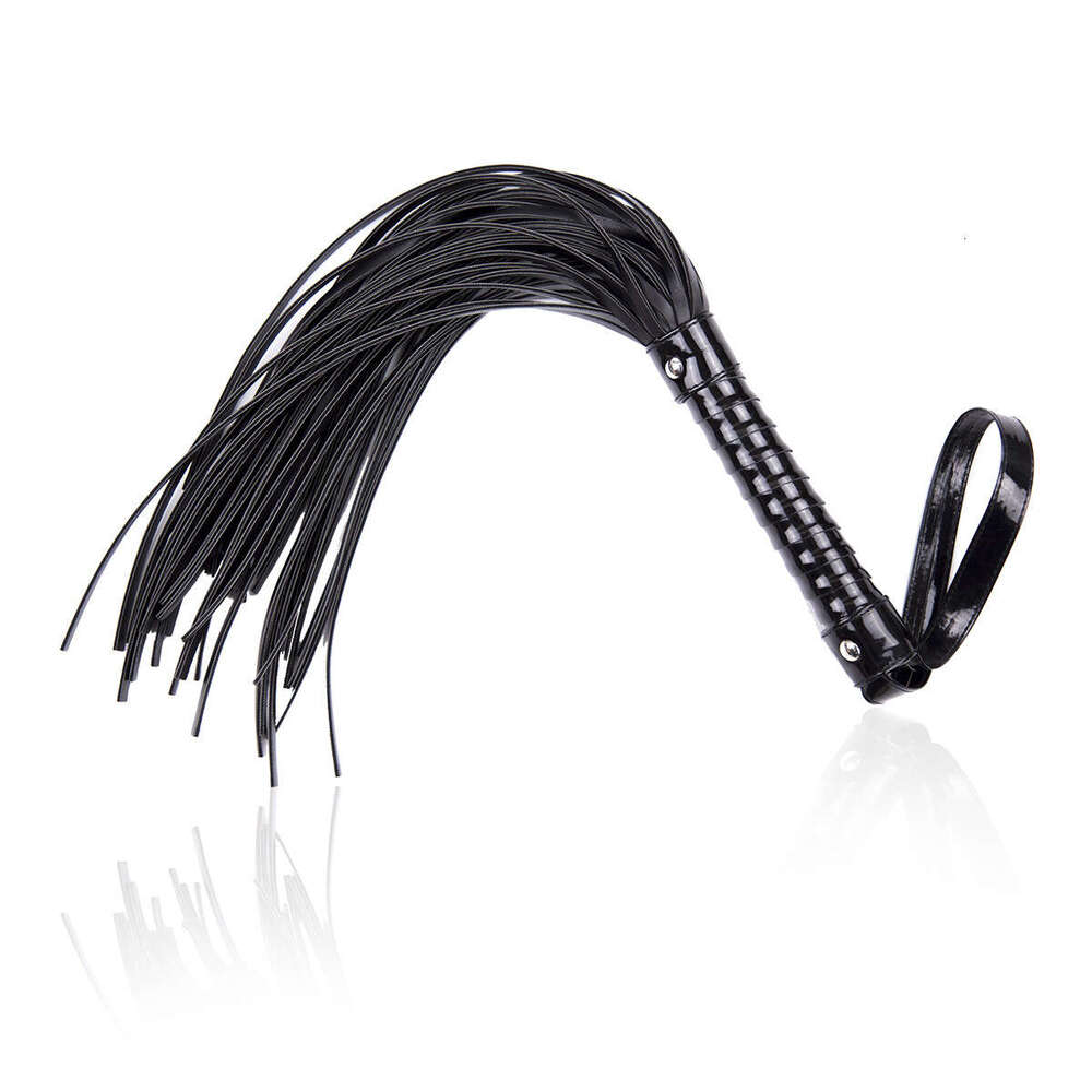 Adult sexual products, black leather whip, shiny leather, fun controller, tuning game, leather whip, Amazon dropshipping wholesale
