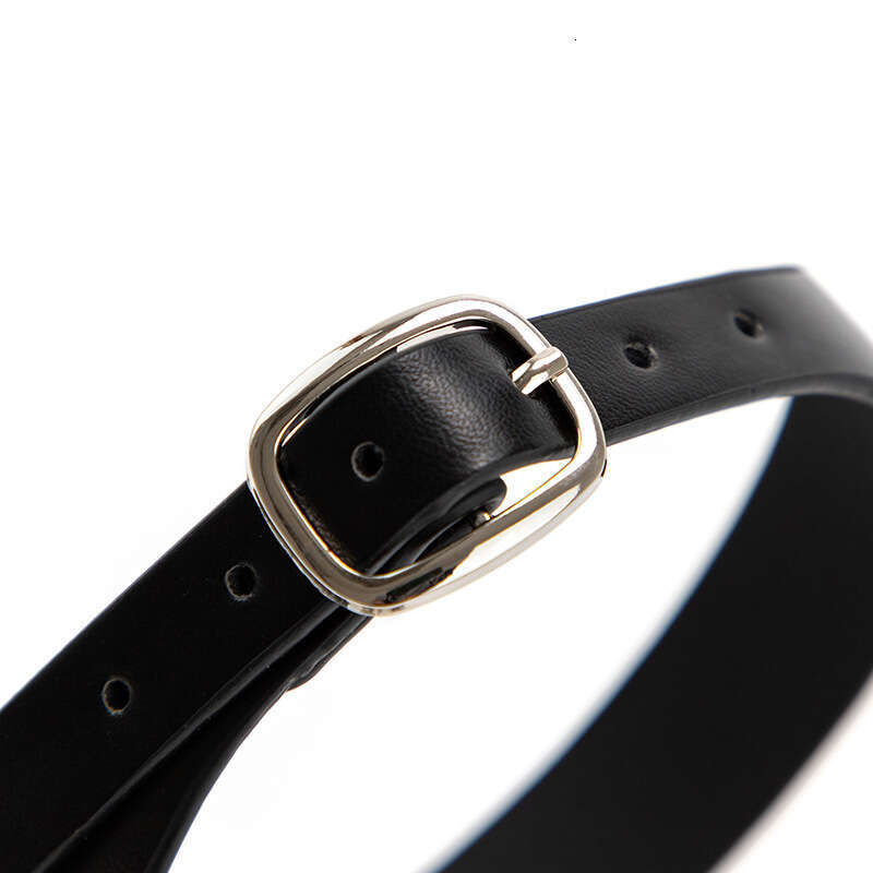 SM Props Black Leather Sex Collar Female Training Traction Chain Bell Collar SM Sex Products Delivery