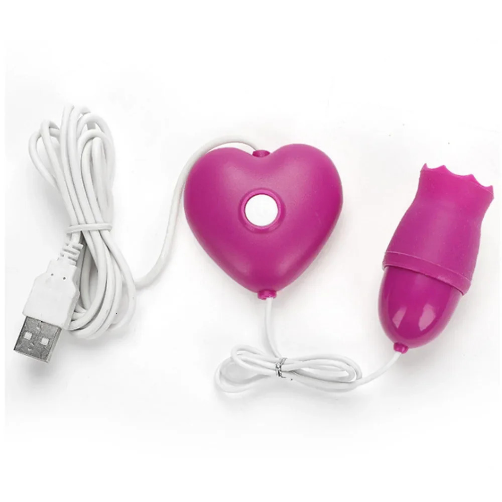 USB vibrating egg tongue licking vibrator Nipple Clitoris stimulator Gspot massager female vaginal ball sex toy 241009