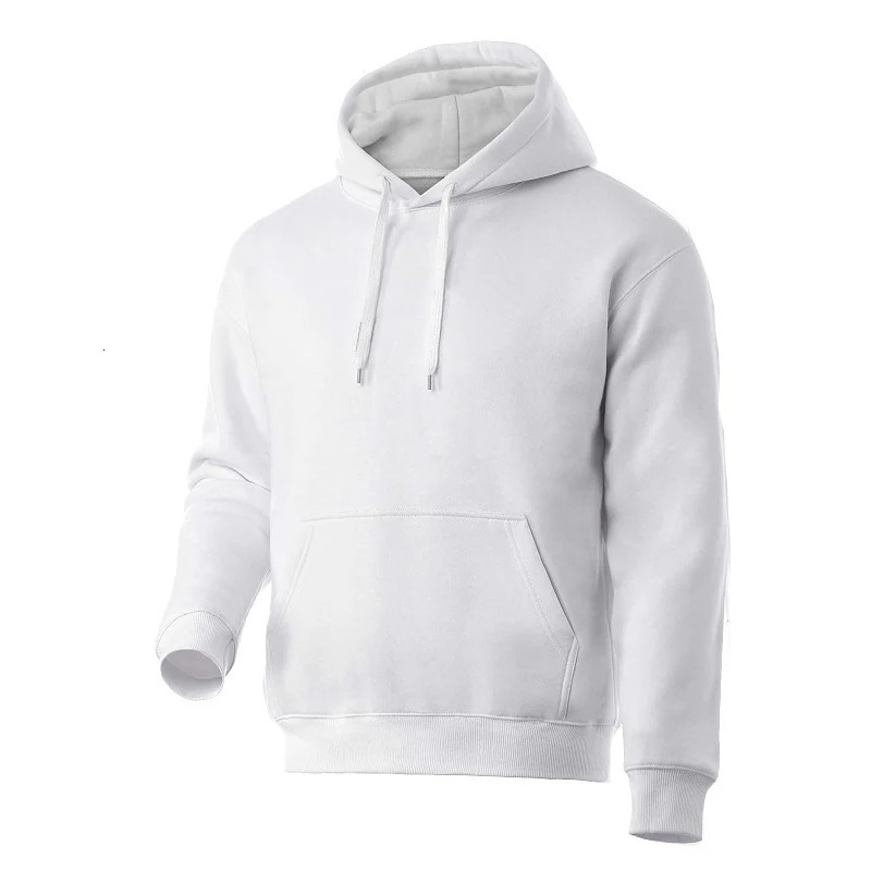 Mens Hoodie Womens Pullover Spring and Autumn Casual Hoodie Solid Color Hoodie Mens Large Grey Sportswear 241009