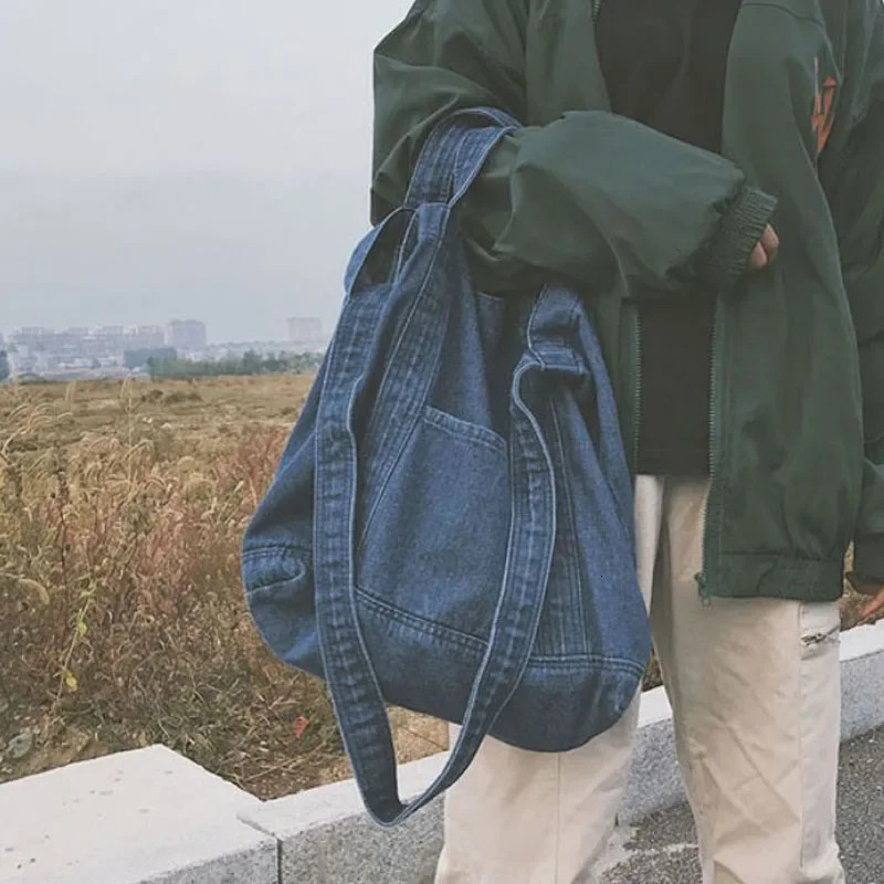 Denim shoulder bag womens shoulder bag Crossbody casual denim bag womens handbag denim Sac A Main Bolsos 241008