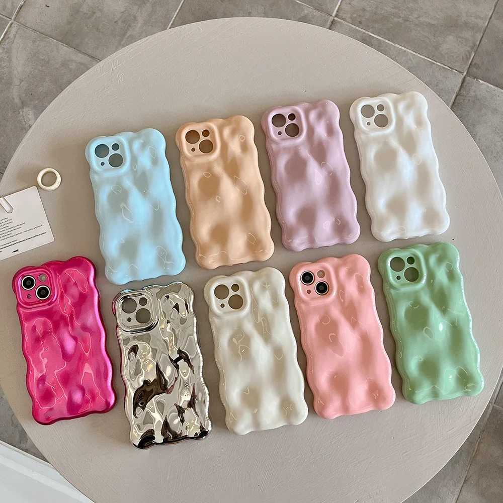 New Arrival Qianliyo 3D Bubble Wave Pattern Phone Case Suitable for iPhone 16 15 13 12 11 Pro Max 14promax 14pro Soft Anti Shock Back Cover T250321