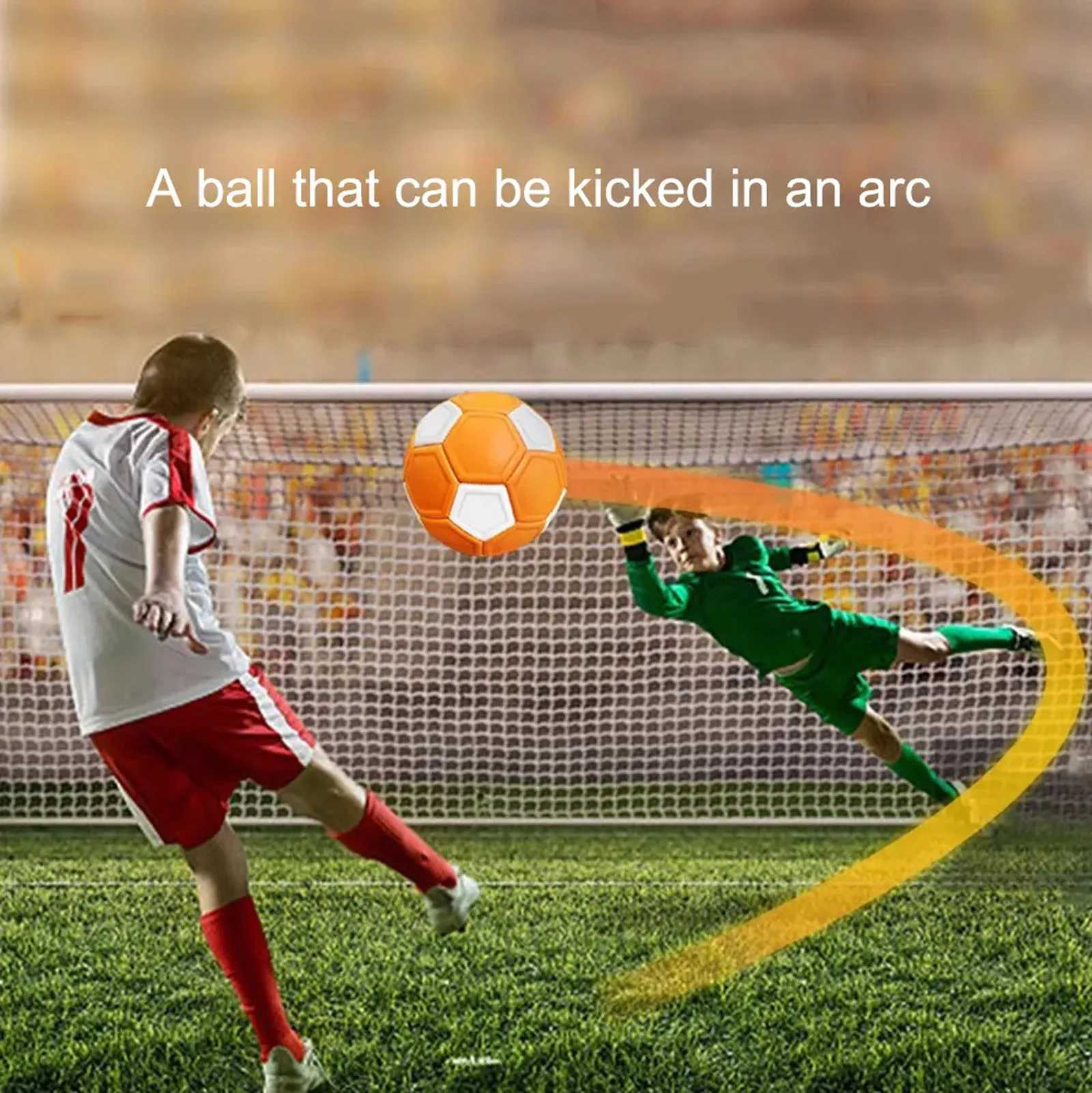 Curve Swerve Soccer Ball Size 4 Curve Trajectory Football Outdoor Football Training Soccer Kicking Seam Soccer BeginnerW241008