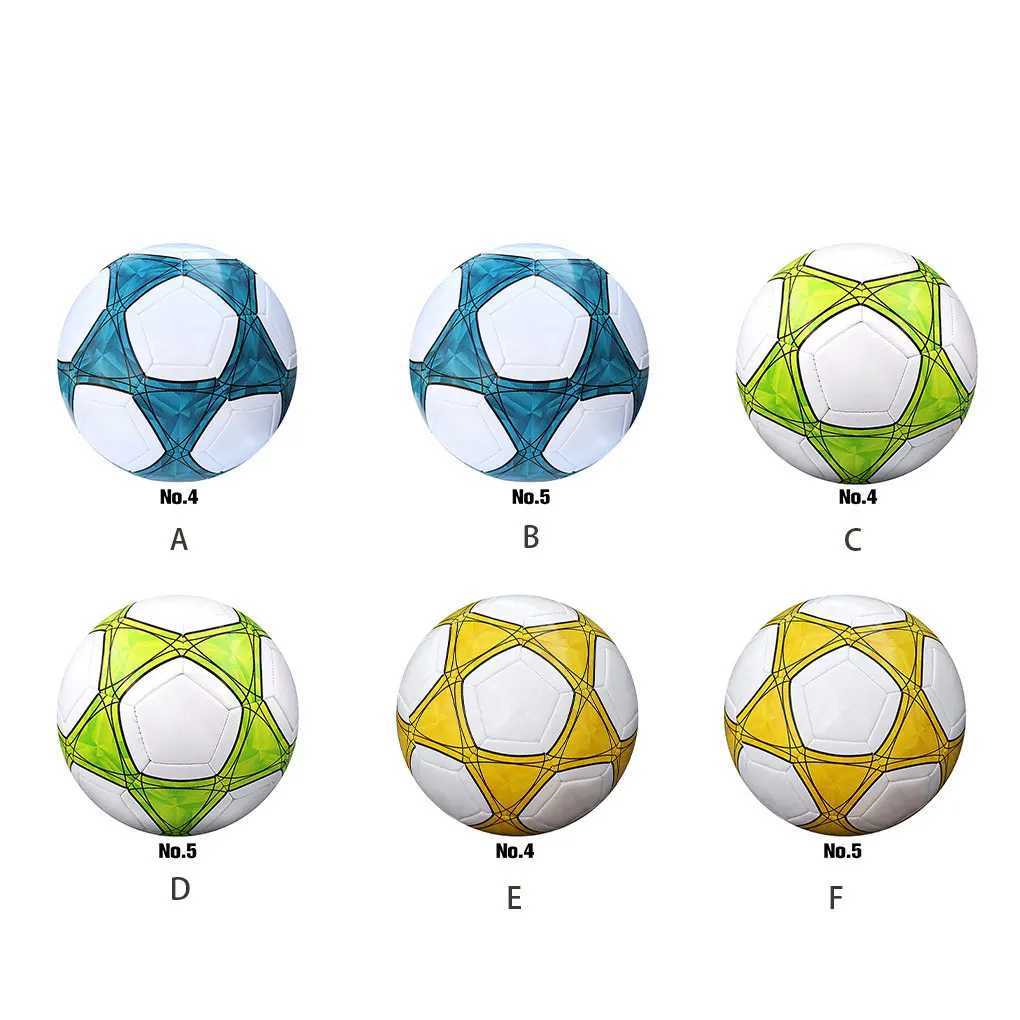 Childrens Profinal Football TPU Size 4 Size 5 Red and Green Goal Team Match Training Ball Sewing MachineW241008