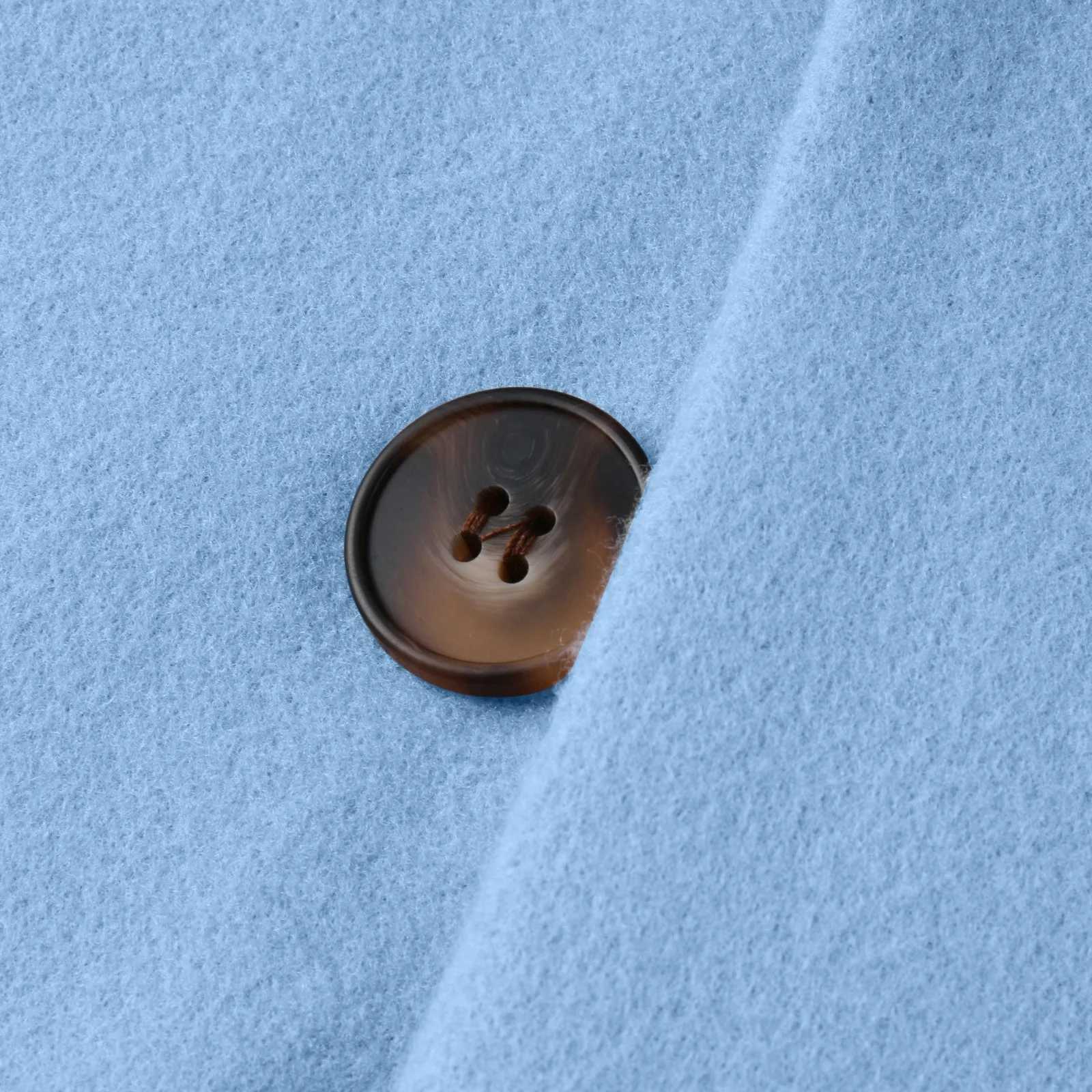 WomenS Jacket Woolen Fashion Slim-Fit Belt Lapel Woolen Pocketed Shacket Flannel Jacket Coats Double Breasted Oversized OutwearX241009