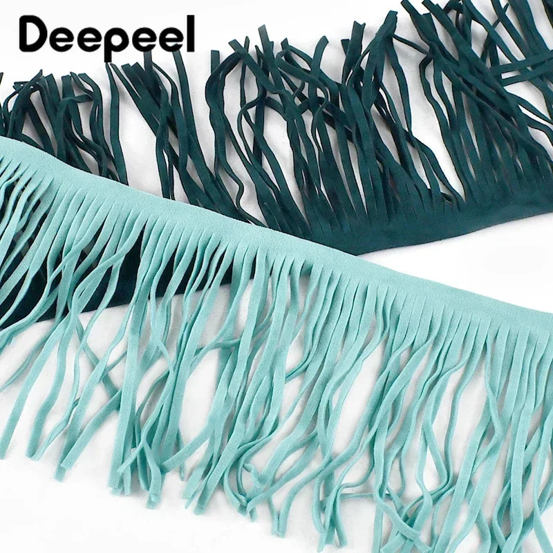 1 meter deep 10-30cm suede fringe edge decoration colorful lace ribbon bag clothing decoration DIY sewing process accessories 241008