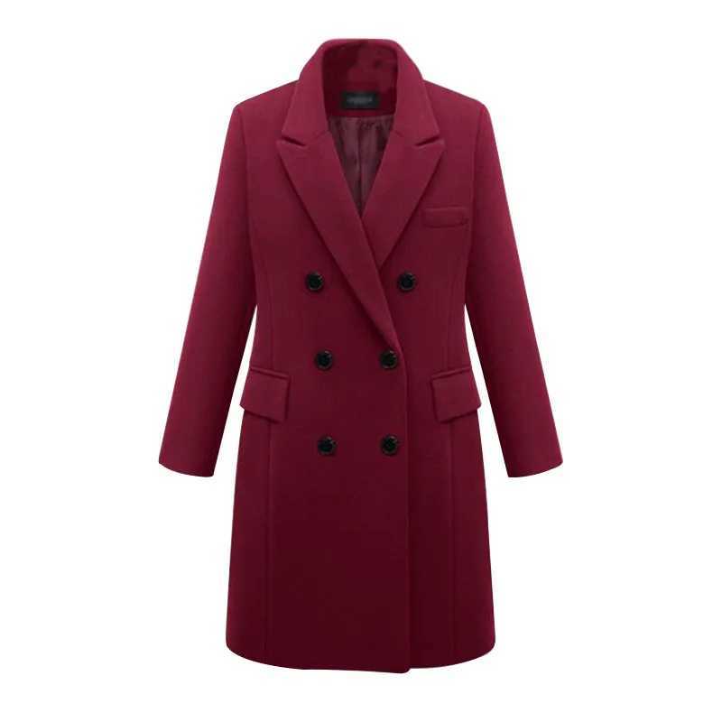Autumn Winter 2023 New Large Size Womens Clothing Long Woolen Cloth Coat Women Jacket Winter Wool Blends Womens ClothingX241009