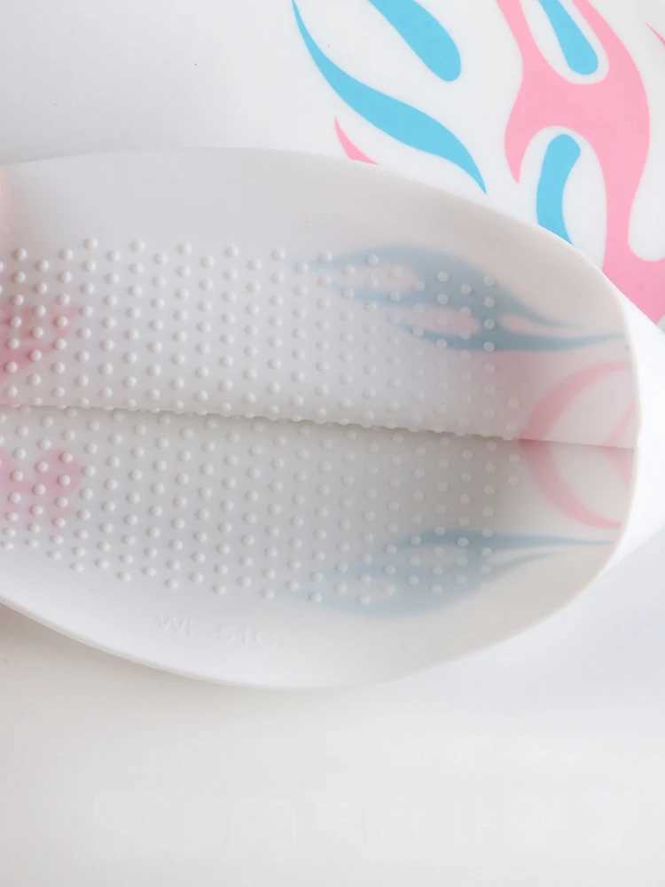 Yingfa 2024 new printed swimming cap womens adult elastic swimming cap waterproof ear protection long hair shower cap CL241009