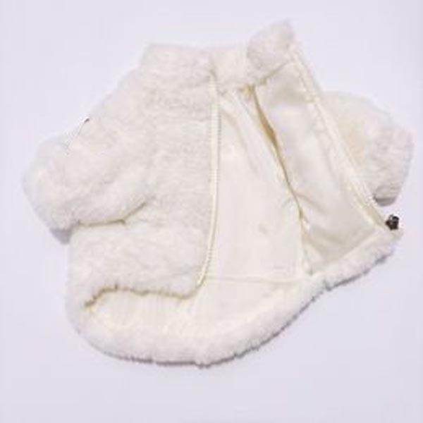 Designer pet black white pink fur classic and cat clothing winter fashion warm dog coat Teddy Fadou thick jacket Free shipping