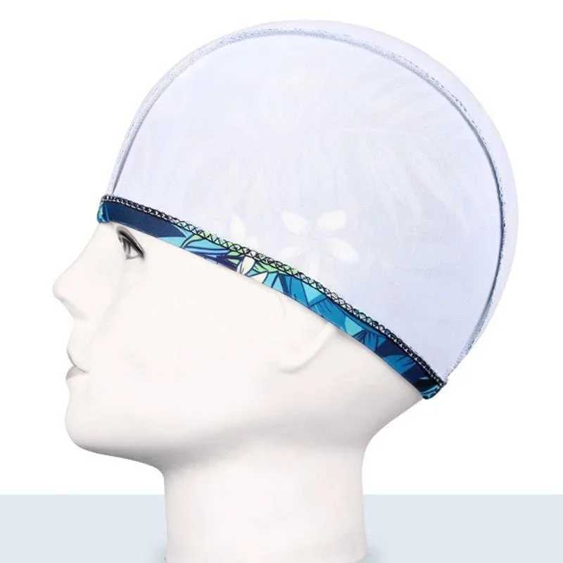 Adult swimming cap mens and womens new cloth cap student swimming cap high elasticity comfortable and fashionable swimming cap CL241009