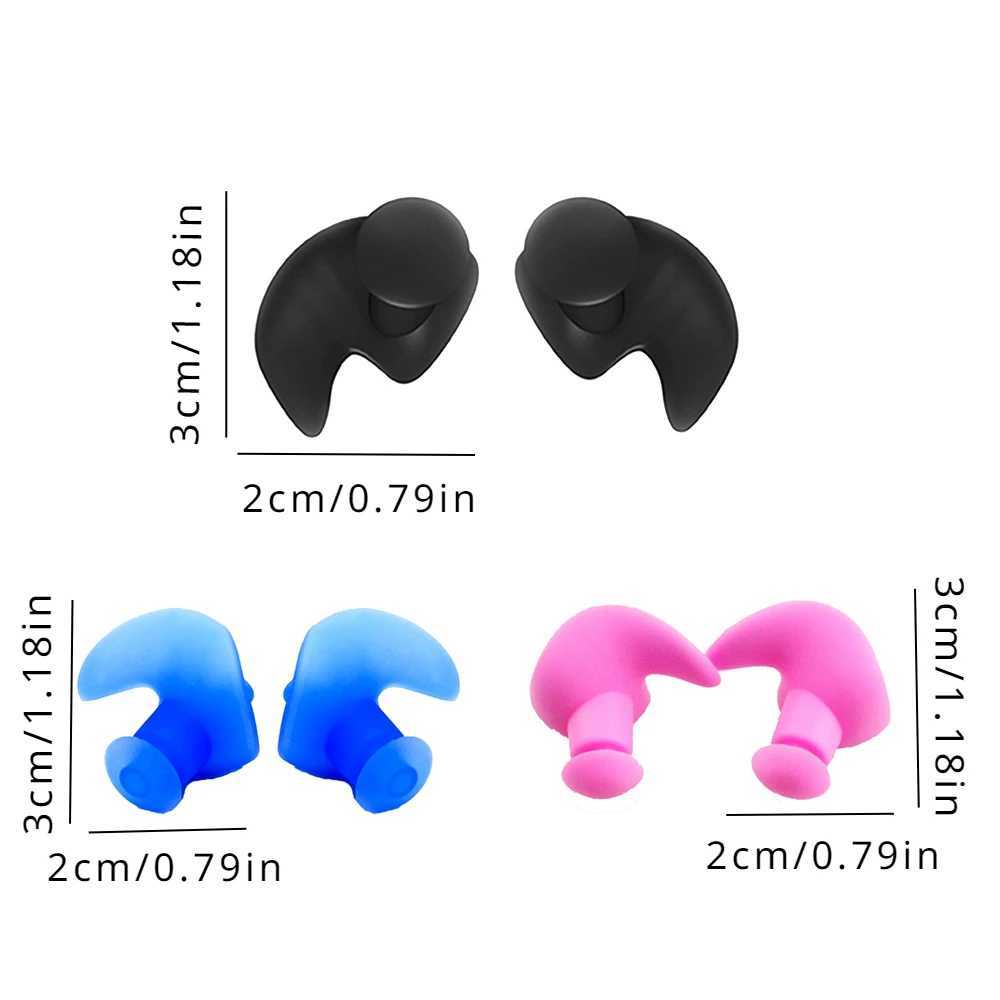 1 set of adult swimming accessories swimming cap nose clip waterproof soft earplugs swimming waterproof soft earplugs CL241009