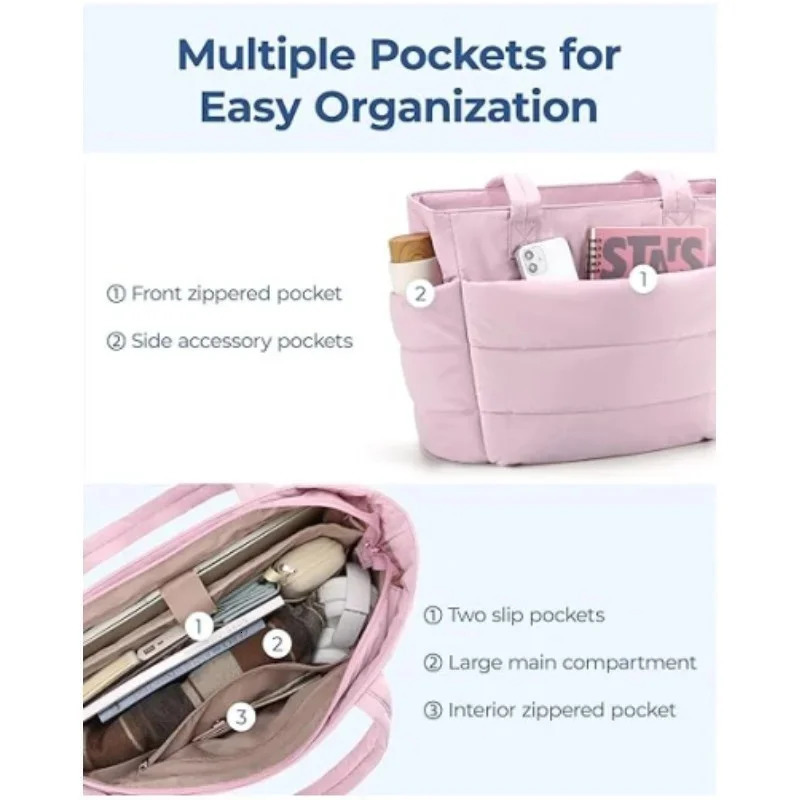 Womens handbag lightweight and fluffy suitable for travel work beach gym and store 241008