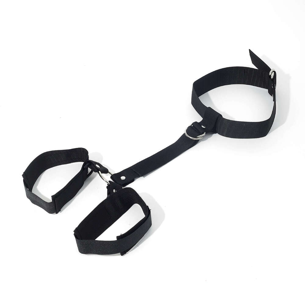 Foreign trade SM adult sex toy manufacturer wholesale reverse back hand and neck restraint straps reverse back restraint handcuffs collars