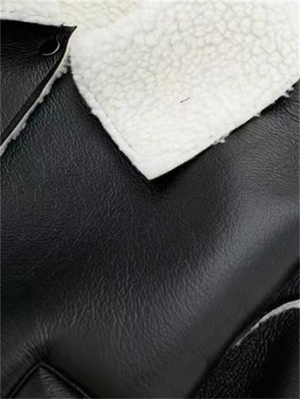 ZACK RAIN Women 2023 Winter Fashion Ladies Vintage Commuter Zipper Long Sleves Faux Leather Jacket For Women's Outwears